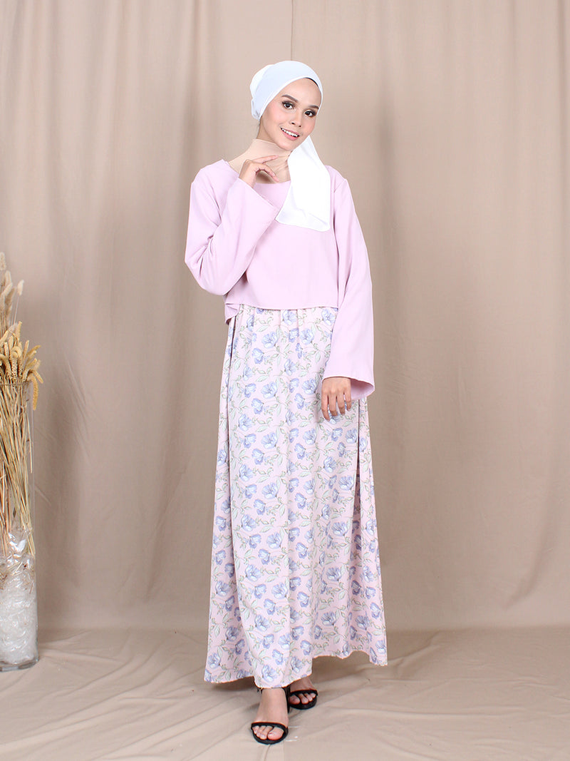 TULIPS CROP LAYERED DRESS BD221