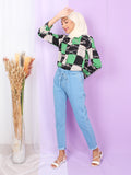GOLD PATTERN BLOUSE SHIRT BT889