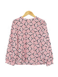 CHAIN PATTERN BLOUSE BT869