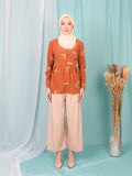CHEETAH WAIST TIE BLOUSE BT946