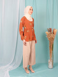 CHEETAH WAIST TIE BLOUSE BT946