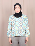 GEOMETRIC COLORFUL BLOUSE BT876