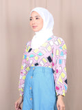 TRENDY ABSTRACT BLOUSE BT877