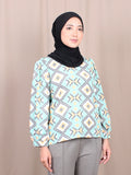 GEOMETRIC COLORFUL BLOUSE BT876