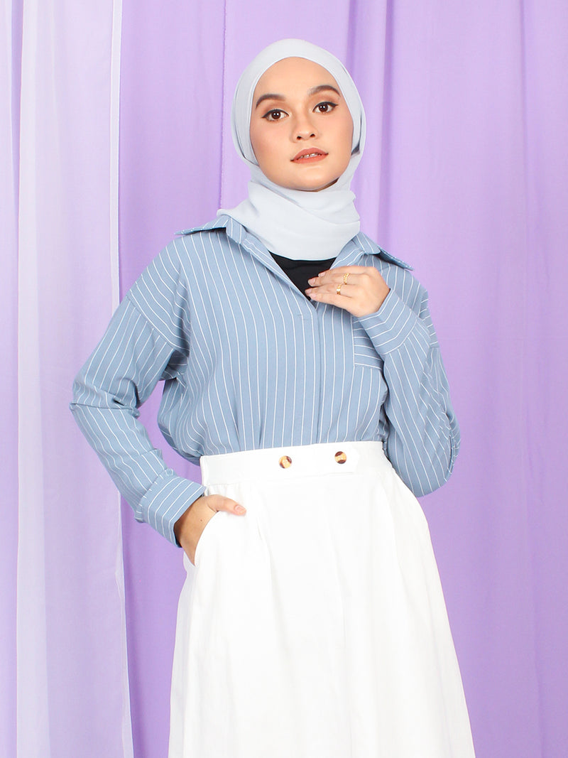 KATTY STRIPE BLOUSE SHIRT BT989