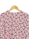 CHAIN PATTERN BLOUSE BT869