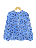 CHAIN PATTERN BLOUSE BT869