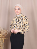 PERFUME PATTERNED BLOUSE SHIRT BT694