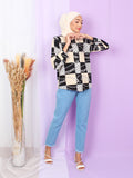 GOLD PATTERN BLOUSE SHIRT BT889