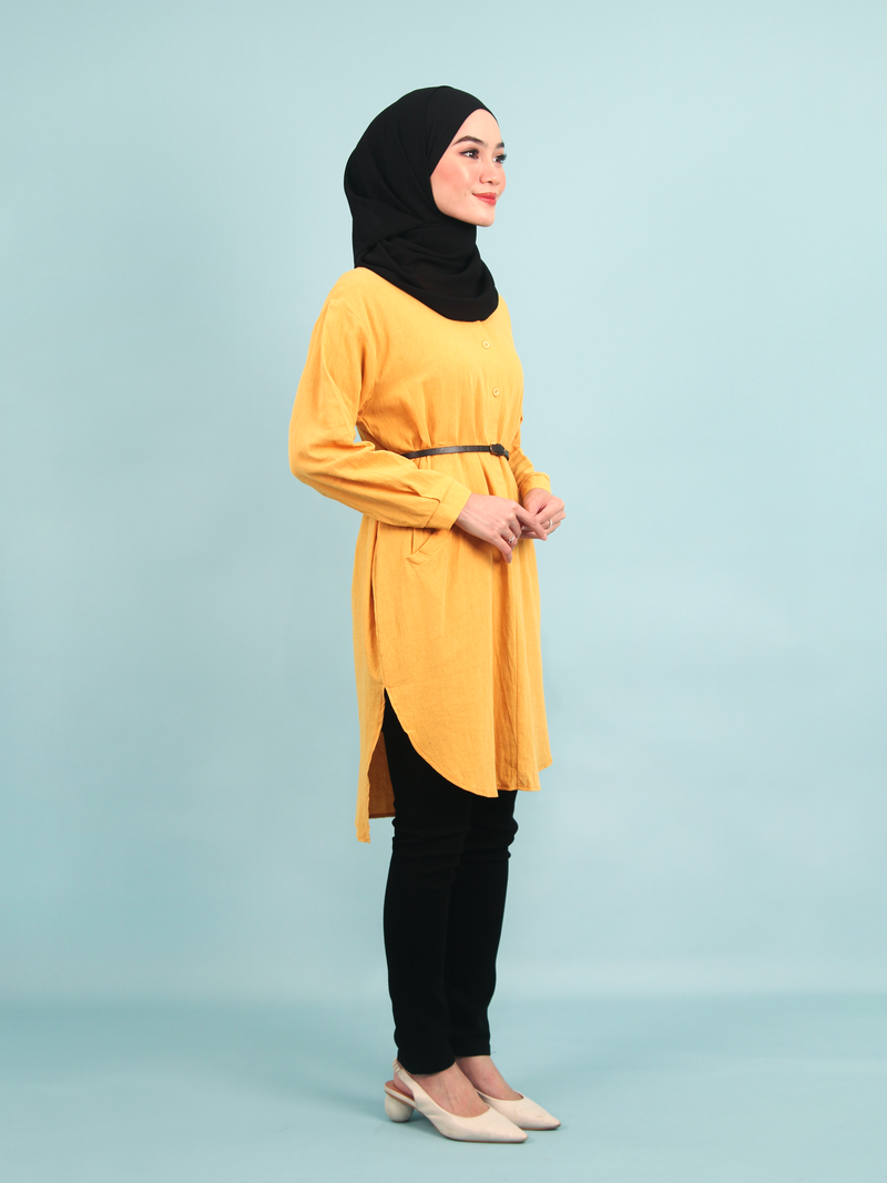 COTTON POCKETED TUNIC CT281