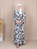 FLORAL VINTAGE LONG DRESS BD229