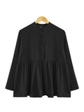 LONG SLEEVE PLAIN BLOUSE BT993