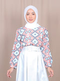 GEOMETRIC COLORFUL BLOUSE BT876