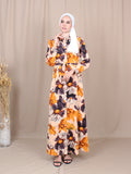SUMMER FLORAL LONG DRESS BD230 M