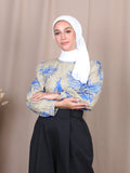 TROPICAL PRINT BLOUSE BT814