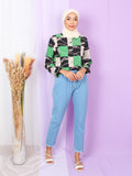 GOLD PATTERN BLOUSE SHIRT BT889