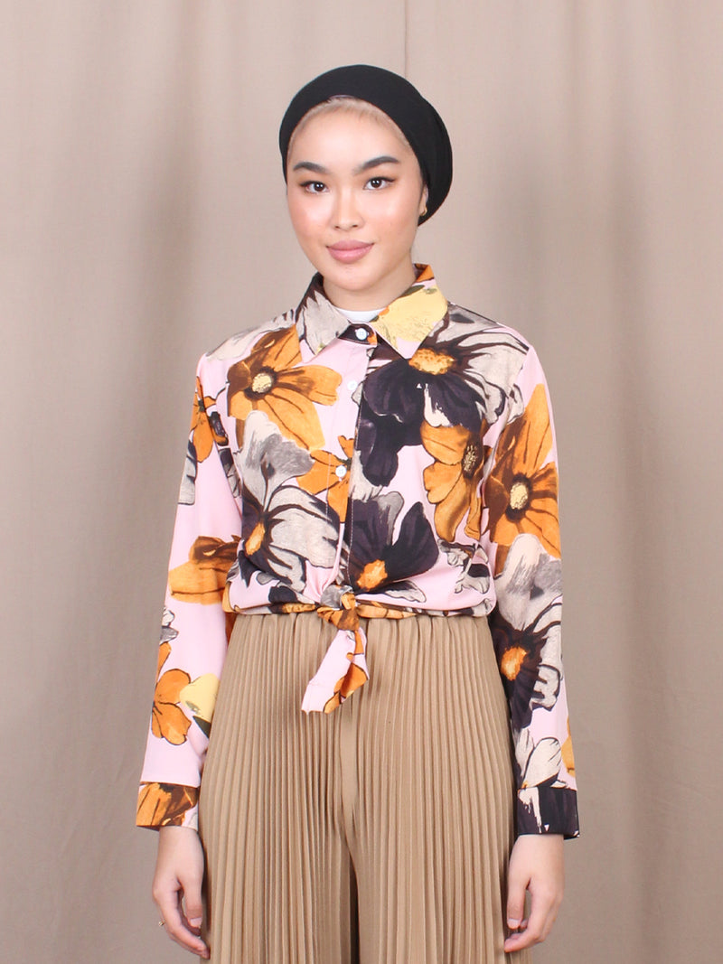 SUMMER FLORAL BLOUSE SHIRT BT827