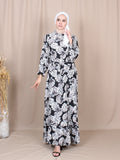 FLORAL VINTAGE LONG DRESS BD229