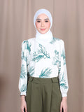 TROPICAL PRINT BLOUSE BT814