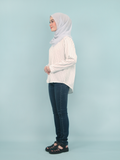 STRIPE V-NECK BLOUSE CT273
