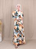 SUMMER FLORAL LONG DRESS BD230 M