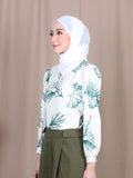 TROPICAL PRINT BLOUSE BT814