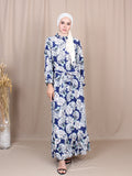 FLORAL VINTAGE LONG DRESS BD229