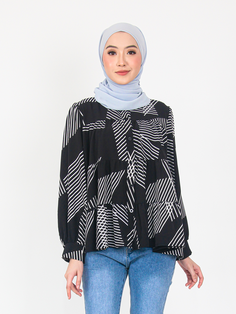STRIPE FASHION BLOUSE CT176