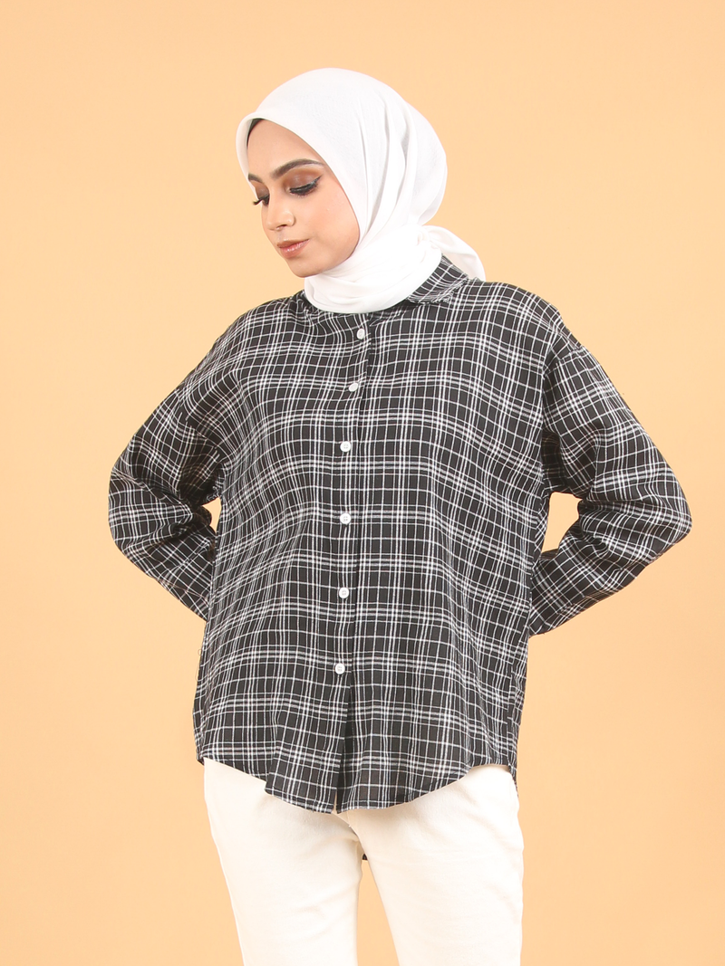 CHECKERED COTTON SHIRT CT234
