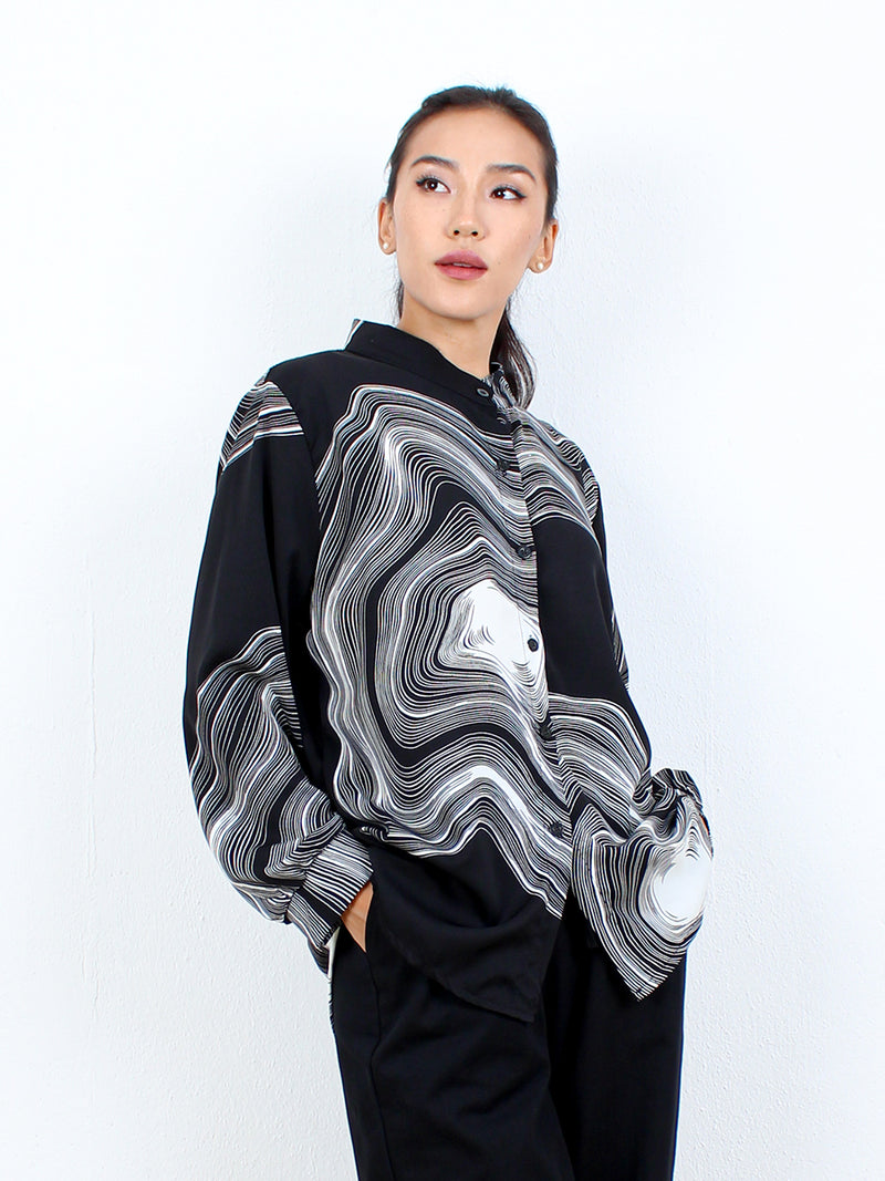 MUSHY PATTERN BLOUSE CT162