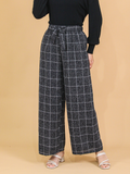 GRID LINEN PALAZZO BP121