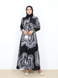 MUSH PATTERN LONG DRESS BD311