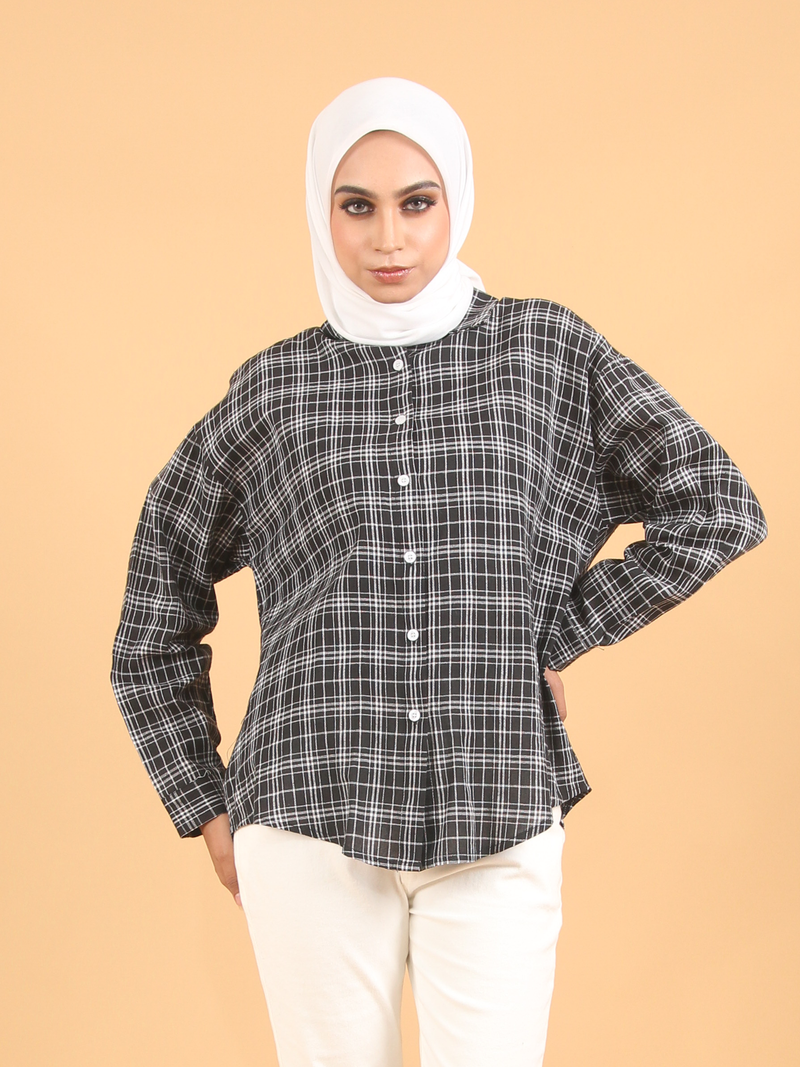 CHECKERED COTTON SHIRT CT234