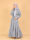 PLAID LONG DRESS BD331
