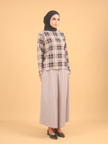 PLAID COTTON BLOUSE CT230