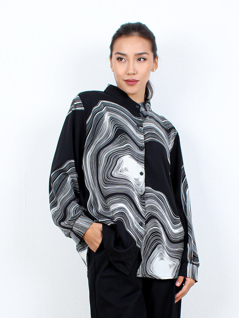 MUSHY PATTERN BLOUSE CT162