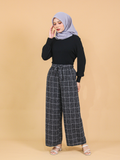 GRID LINEN PALAZZO BP121