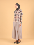 PLAID COTTON BLOUSE CT230