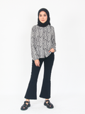 DAMASK PATTERN BLOUSE CT163
