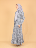 PLAID LONG DRESS BD331