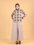 PLAID COTTON BLOUSE CT230