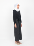 TIE CROP TOP BUTTONED BLOUSE CT192