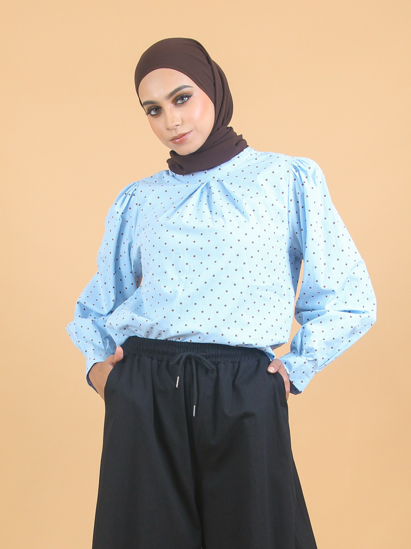 POLKA DOT COTTON SHIRT CT224