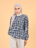PAISLEY PUFF BLOUSE CT233