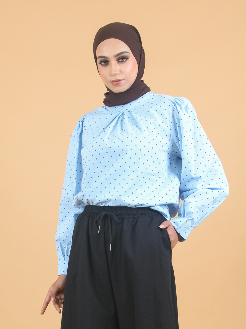 POLKA DOT COTTON SHIRT CT224