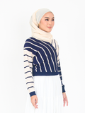 STRIPE KNITTED CROP TOP CT171