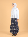 SQUARE NECK PLEAT BLOUSE CT227