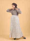 SQUARE NECK PLEAT BLOUSE CT227