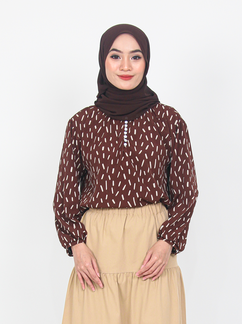 STROKE PATTERN BLOUSE CT195
