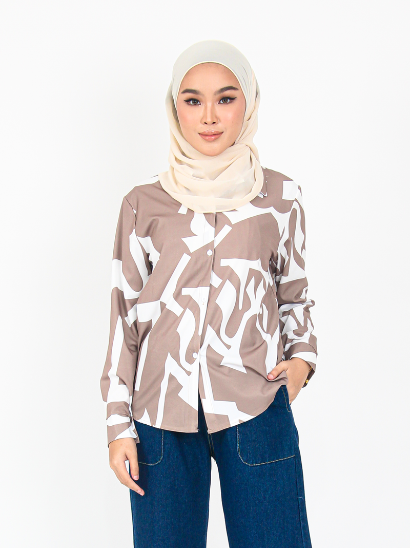 COTTON VECTOR BLOUSE SHIRT CT181